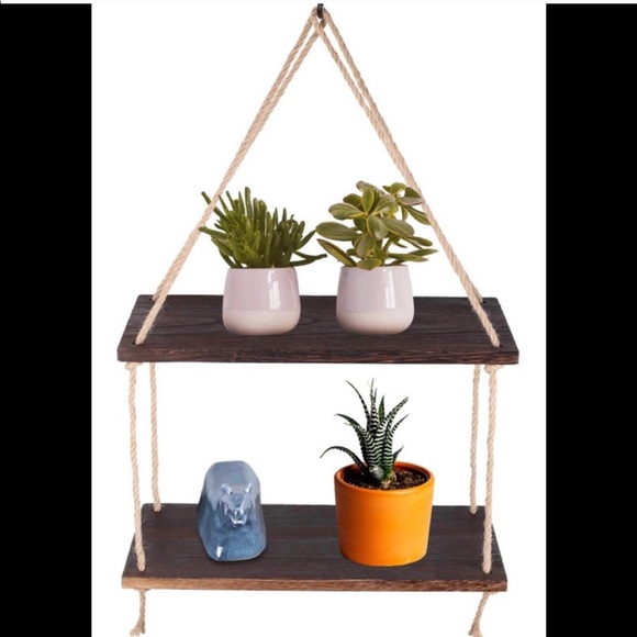 Other - 2 Tier Solid Wood Hanging plant Shelves Brand New Other - 2 Tier Solid Wood Hanging plant Shelves Brand New